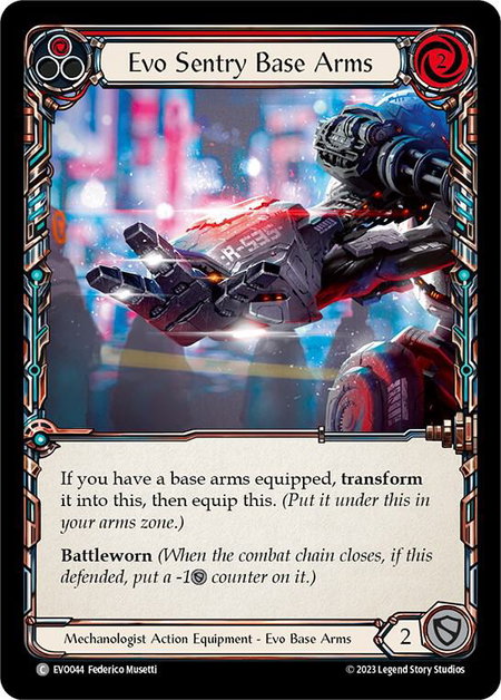 Evo Sentry Base Arms - Bright Lights Flesh and Blood trading card