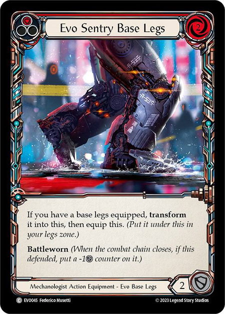 Evo Sentry Base Legs - Bright Lights Flesh and Blood trading card