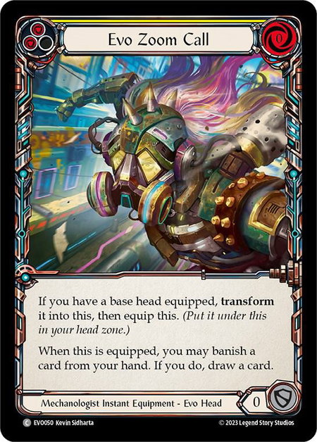 Evo Zoom Call - Bright Lights Flesh and Blood trading card