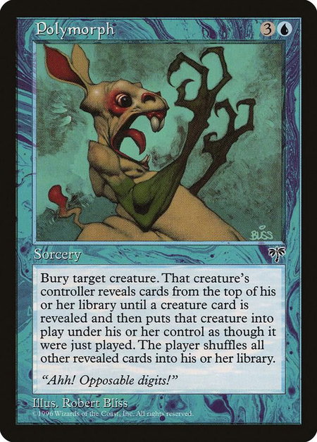 Polymorph - Mirage Magic: The Gathering trading card