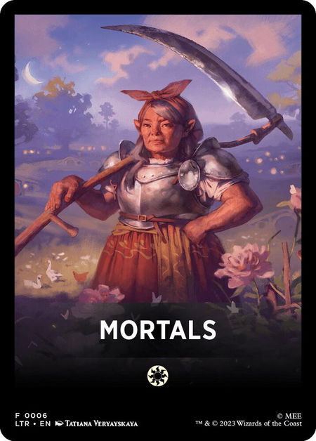 Mortals Theme Card - Universes Beyond: The Lord of the Rings: Tales of Middle-earth Magic: The Gathering trading card