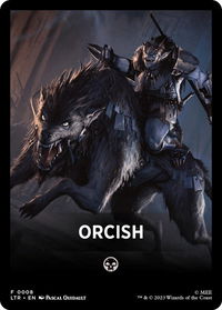 Orcish Theme Card - Universes Beyond: The Lord of the Rings: Tales of Middle-earth (LTR) #8 - Token Magic: The Gathering Trading Card