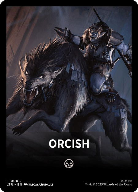 Orcish Theme Card - Universes Beyond: The Lord of the Rings: Tales of Middle-earth Magic: The Gathering trading card