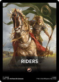 Riders Theme Card - Universes Beyond: The Lord of the Rings: Tales of Middle-earth (LTR) #9 - Token Magic: The Gathering Trading Card