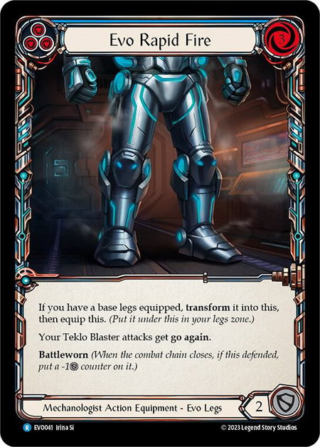 Evo Rapid Fire - Bright Lights Flesh and Blood trading card