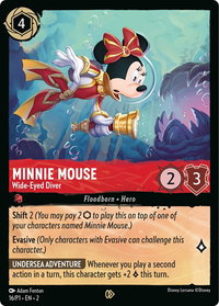 Minnie Mouse - Wide-Eyed Diver - Disney Lorcana Promo Cards (DLPC) #16 - Promo Disney Lorcana Trading Card