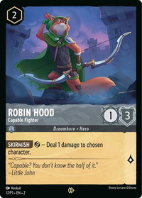 Robin Hood - Capable Fighter - Disney Lorcana Promo Cards (DLPC) #17 - Promo Disney Lorcana Trading Card