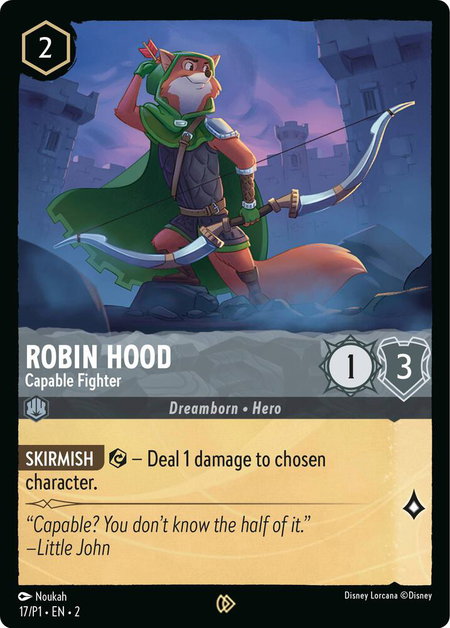 Robin Hood - Capable Fighter - Disney Lorcana Promo Cards Disney Lorcana trading card