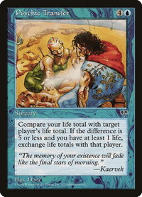 Psychic Transfer - Mirage (MIR) #85 - Rare Magic: The Gathering Trading Card