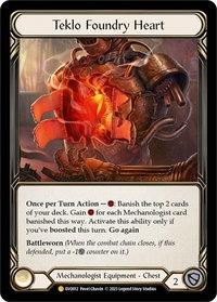 Teklo Foundry Heart - Bright Lights (EVO) #EVO012 - Legendary Flesh and Blood Trading Card