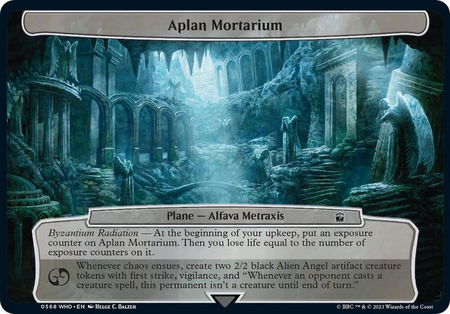 Aplan Mortarium trading card from Planechase: Universes Beyond: Doctor Who Aplan Mortarium - Planechase: Universes Beyond: Doctor Who Magic: The Gathering trading card
