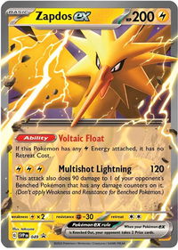 Zapdos ex - 049 - SV: Scarlet & Violet Promo Cards (SVP) #049 - Promo Pokémon Trading Card