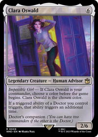 Clara Oswald - Universes Beyond: Doctor Who (WHO) #9 - Rare Magic: The Gathering Trading Card