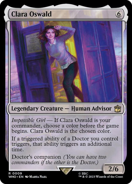 Clara Oswald - Universes Beyond: Doctor Who Magic: The Gathering trading card