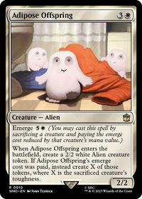Adipose Offspring - Universes Beyond: Doctor Who (WHO) #10 - Rare Magic: The Gathering Trading Card