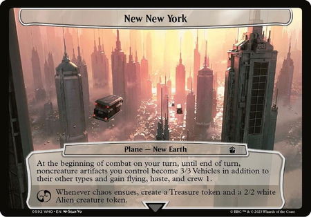 New New York - Planechase: Universes Beyond: Doctor Who Magic: The Gathering trading card