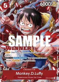 Monkey.D.Luffy (Winner Pack Vol. 5) - One Piece Promotion Cards (OP-PR) #ST01-012 - Super Rare One Piece Trading Card