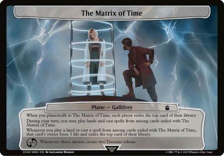 The Matrix of Time trading card from Planechase: Universes Beyond: Doctor Who The Matrix of Time - Planechase: Universes Beyond: Doctor Who Magic: The Gathering trading card