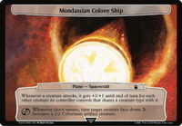 Mondassian Colony Ship - Planechase: Universes Beyond: Doctor Who (WHO) #590 - Token Magic: The Gathering Trading Card