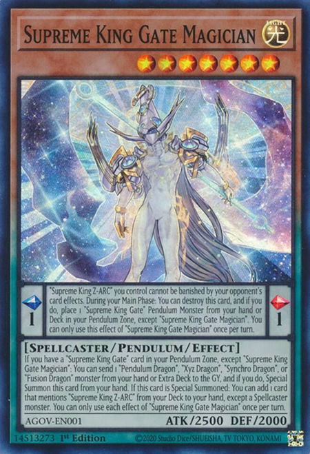 Supreme King Gate Magician - Age of Overlord YuGiOh trading card