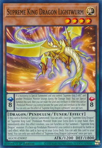 Supreme King Dragon Lightwurm - Age of Overlord (AGOV) #AGOV-EN002 - Common / Short Print YuGiOh Trading Card