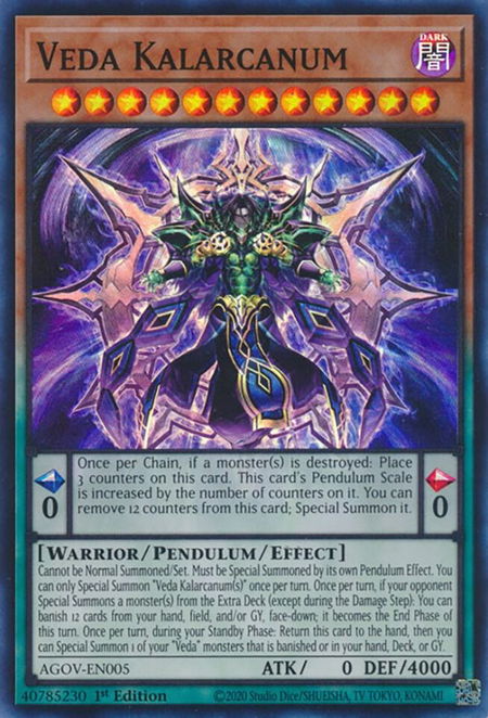 Veda Kalarcanum - Age of Overlord YuGiOh trading card