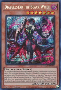 Diabellstar the Black Witch - Age of Overlord (AGOV) #AGOV-EN006 - Secret Rare YuGiOh Trading Card