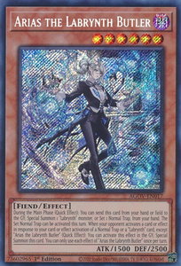 Arias the Labrynth Butler - Age of Overlord (AGOV) #AGOV-EN017 - Secret Rare YuGiOh Trading Card