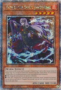 Vanquish Soul Jiaolong (Quarter Century Secret Rare) - Age of Overlord (AGOV) #AGOV-EN018 - Quarter Century Secret Rare YuGiOh Trading Card