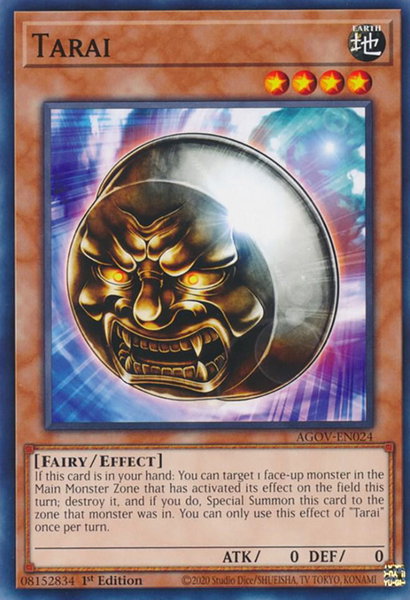 Tarai - Age of Overlord YuGiOh trading card