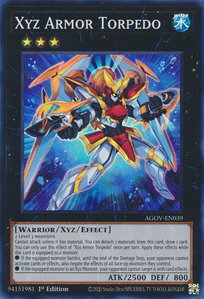 Xyz Armor Torpedo - Age of Overlord (AGOV) #AGOV-EN039 - Super Rare YuGiOh Trading Card