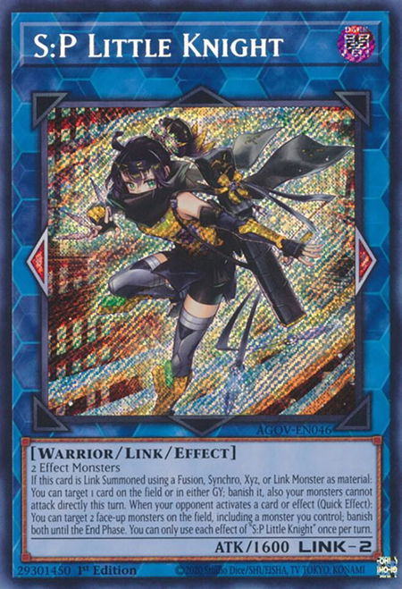 S:P Little Knight - Age of Overlord YuGiOh trading card