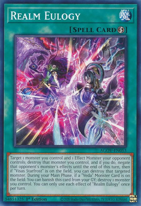 Realm Eulogy - Age of Overlord YuGiOh trading card