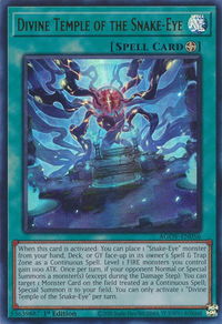 Divine Temple of the Snake-Eye - Age of Overlord (AGOV) #AGOV-EN056 - Ultra Rare YuGiOh Trading Card