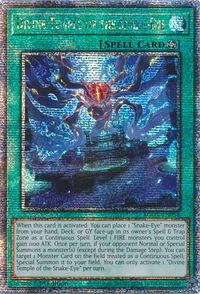 Divine Temple of the Snake-Eye (Quarter Century Secret Rare) - Age of Overlord (AGOV) #AGOV-EN056 - Quarter Century Secret Rare YuGiOh Trading Card