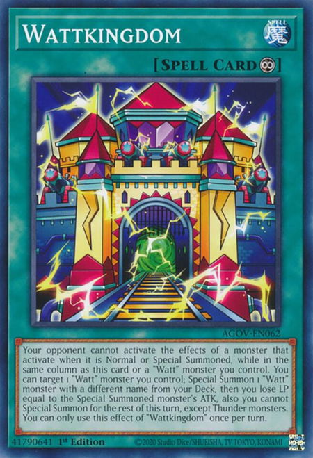 Wattkingdom - Age of Overlord YuGiOh trading card