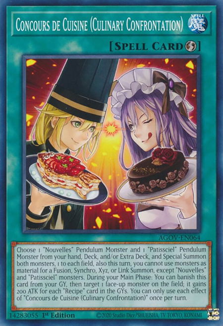 Concours de Cuisine (Culinary Confrontation) - Age of Overlord YuGiOh trading card