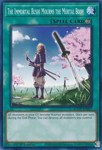 The Immortal Bushi Mourns the Mortal Body - Age of Overlord (AGOV) #AGOV-EN067 - Common / Short Print YuGiOh Trading Card