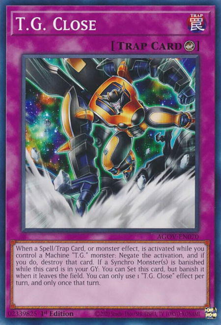 T.G. Close - Age of Overlord YuGiOh trading card