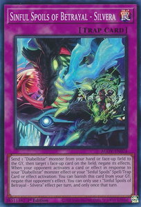Sinful Spoils of Betrayal - Silvera - Age of Overlord (AGOV) #AGOV-EN074 - Super Rare YuGiOh Trading Card