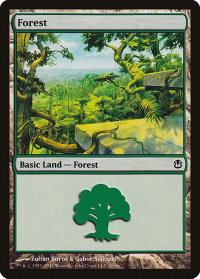 Forest (38) - Duel Decks: Ajani vs. Nicol Bolas (DDH) #38 - Land Magic: The Gathering Trading Card