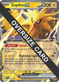 Zapdos ex - 049 - Jumbo Cards (PR) #049 - Promo Pokémon Trading Card