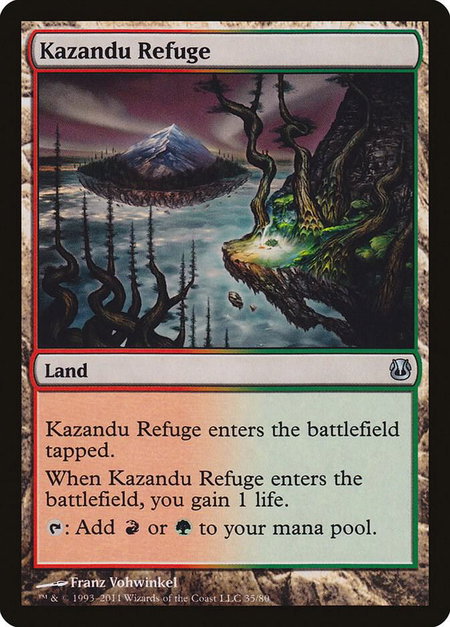 Kazandu Refuge - Duel Decks: Ajani vs. Nicol Bolas Magic: The Gathering trading card