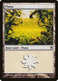 Plains (40) - Duel Decks: Ajani vs. Nicol Bolas (DDH) #40 - Land Magic: The Gathering Trading Card