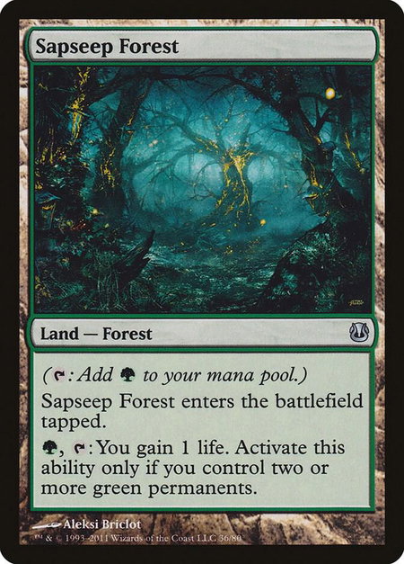 Sapseep Forest - Duel Decks: Ajani vs. Nicol Bolas Magic: The Gathering trading card