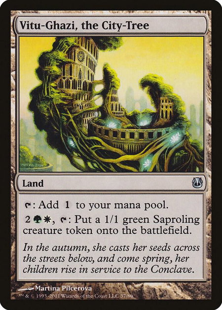 Vitu-Ghazi, the City-Tree - Duel Decks: Ajani vs. Nicol Bolas Magic: The Gathering trading card