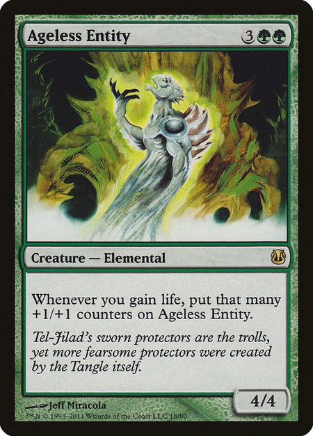 Ageless Entity - Duel Decks: Ajani vs. Nicol Bolas Magic: The Gathering trading card