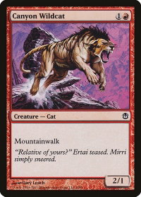 Canyon Wildcat - Duel Decks: Ajani vs. Nicol Bolas (DDH) #6 - Common Magic: The Gathering Trading Card