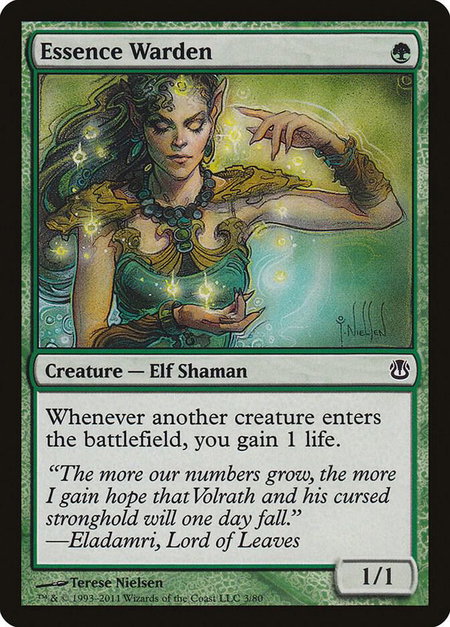 Essence Warden - Duel Decks: Ajani vs. Nicol Bolas Magic: The Gathering trading card