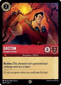 Gaston - Arrogant Hunter - Disney Lorcana Promo Cards (DLPC) #24 - Promo Disney Lorcana Trading Card